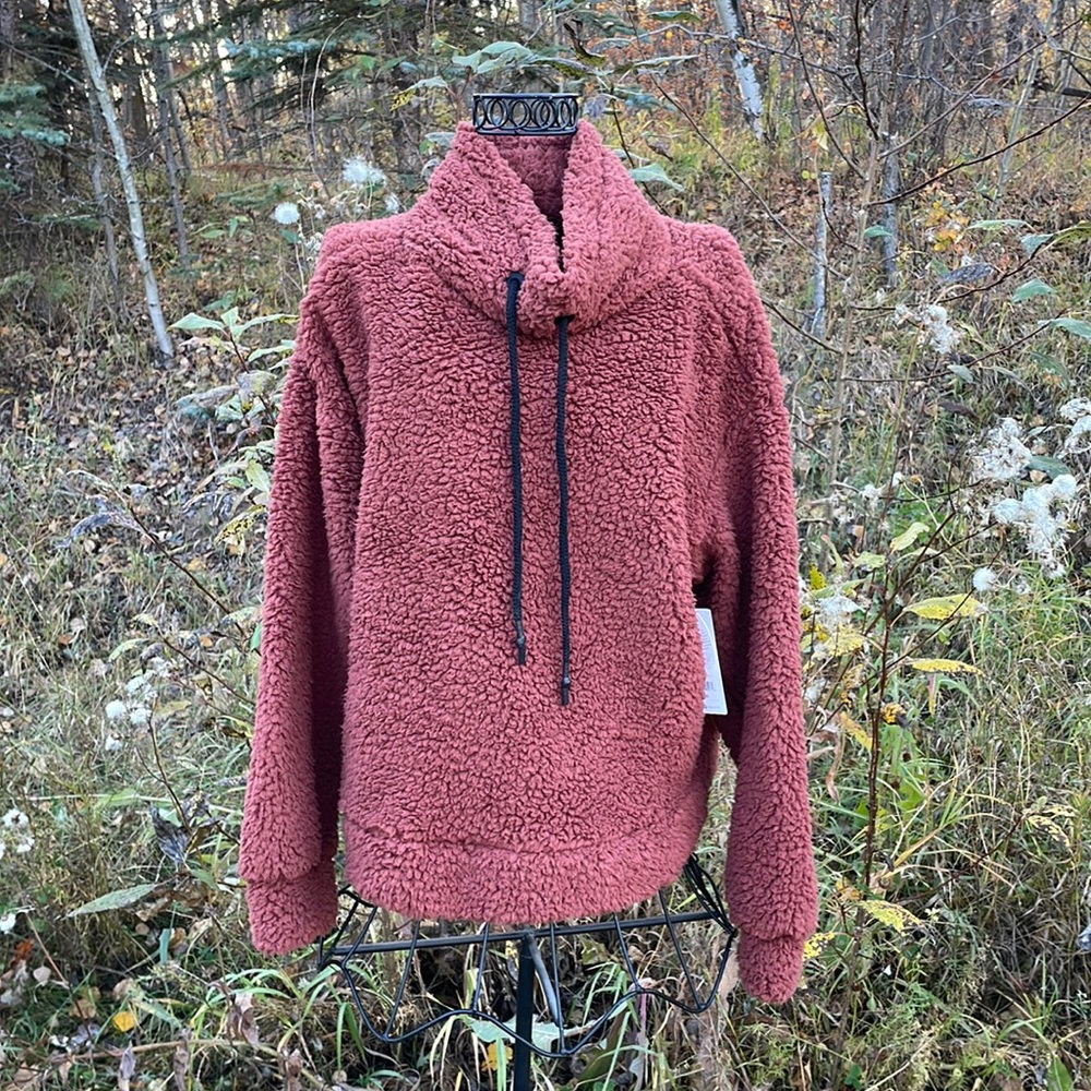 NWT Shambhala Sherpa Mock Neck Pullover